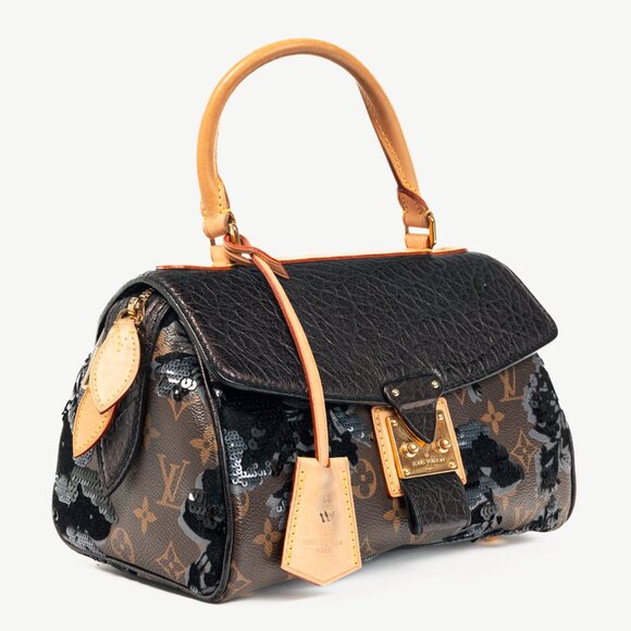 Louis Vuitton AW/10 Carrousel Monogram Fleur de Jais Sequined Velvet Handbag - Picture 2 of 15